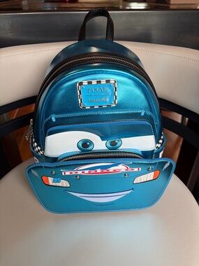 Dinoco Lightning McQueen Loungefly Mini Backpack